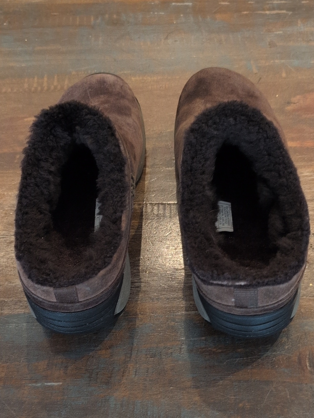 Merrell Encore Ice Bracken Brown Suede Fur Lined Slide On Clog - Women's 8.5 - Picture 2 of 9